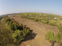 Вид на пустую землю для поселка Зазеркалье с квадрокоптера